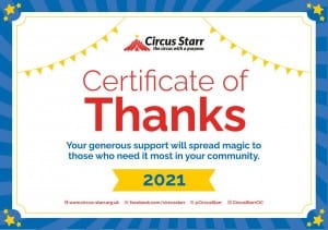Image of Circus Star Charity Support 2021